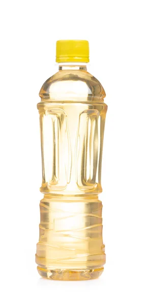Botella de aceite vegetal aislado sobre fondo blanco —  Fotos de Stock