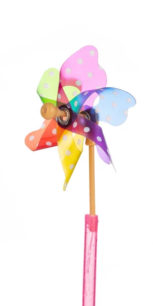 Colorful pinwheel isolated on white background — Stock Photo, Image
