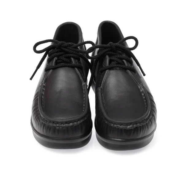Black shoes isolated on White Background — Stock Photo, Image