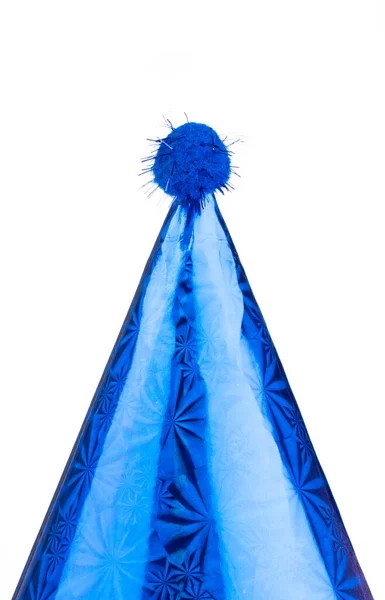 Blue of Party hat isolated on a white background — Stock Photo, Image