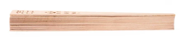 Bonito de ventilador de madeira isolado no fundo branco — Fotografia de Stock