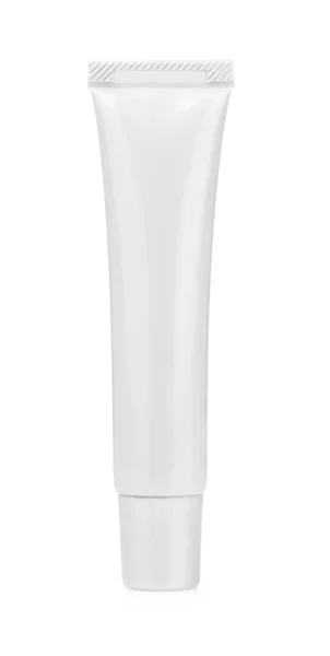 Cream cosmetic tube isolated on a white background. — Stock Photo, Image