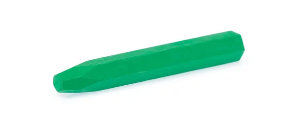 Tiza verde aislada sobre fondo blanco —  Fotos de Stock