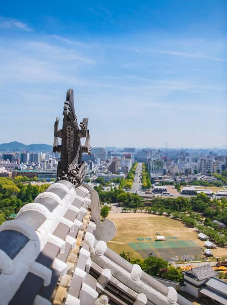 Roof detail Τμήμα του κάστρου Himeji, Ιαπωνία. — Φωτογραφία Αρχείου