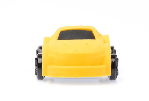 Rubber eraser car isolated on white background — 图库照片