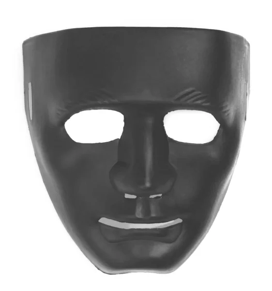 Máscaras negras aisladas sobre fondo blanco — Foto de Stock