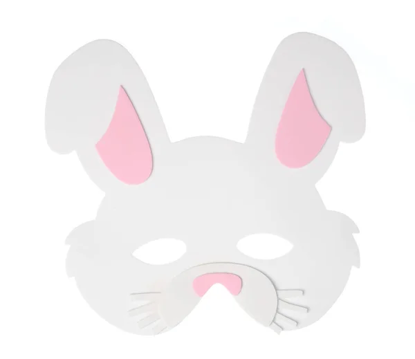 Rabbit carnival mask isolated on white background — 图库照片