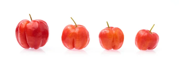 Fresh organic cherry isolated on white background — Stok fotoğraf
