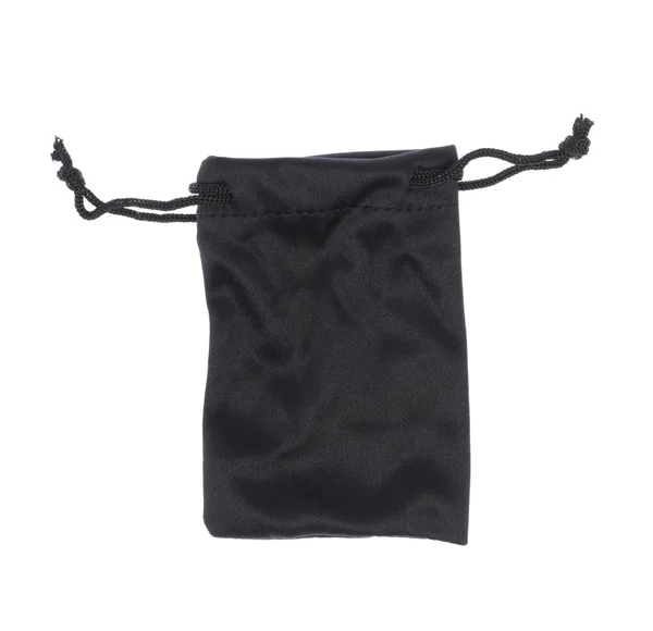 Fekete táska elszigetelt fehér háttér — Stock Fotó