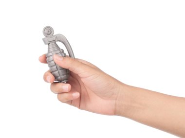 El bombası beyaz arkaplanda izole edilmiş.