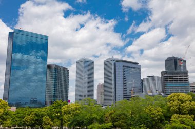 Osaka, Japan - May 10, 2018 :Beautiful of view from above of Mod