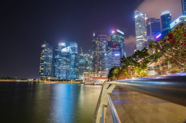 Singapur - 19 Şubat 2017: The Benjamin Sh 'in güzel manzarası
