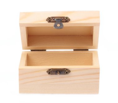 Beyaz arka planda izole edilmiş sandık tahtaları