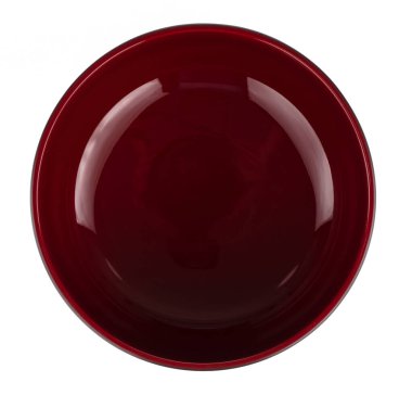 Japon boş kasesi beyaz arkaplanda izole edildi 