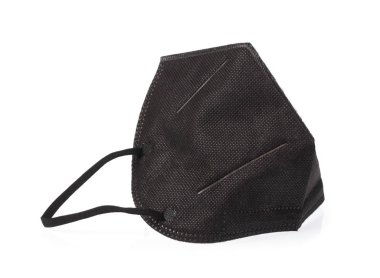 Beyaz arkaplanda izole edilmiş koruyucu yüz maskesi