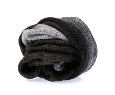 Yuvarlak çorap beyaz arka planda izole