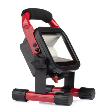 LED sport light for solar energy isolated on white background.