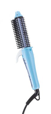 Hair curling iron round brush Isolated on White background