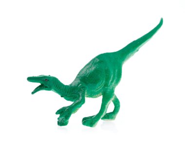 toy small dinosaur isolated on white background