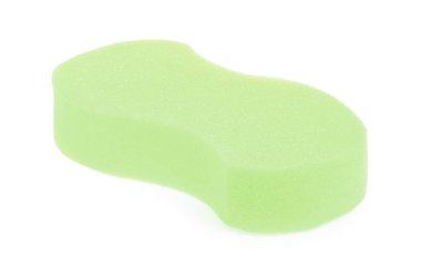 beyaz arkaplanda izole edilmiş temizlik için sünger