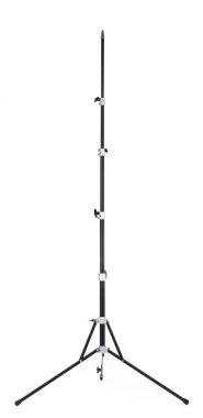 Beyaz arkaplanda izole edilmiş fotoğraf tripodu 