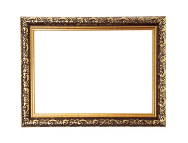 wood frame border design is patterned isolated on white backgrou