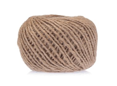 wool yarn isolated on a white background.