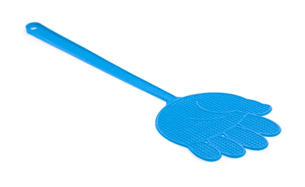 Niebieski Flyswatter izolowane na białym tle — Zdjęcie stockowe