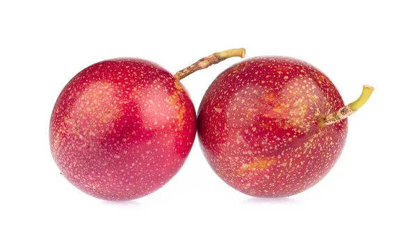 Çarkıfelek meyvesi beyaz arka planda izole — Stok fotoğraf