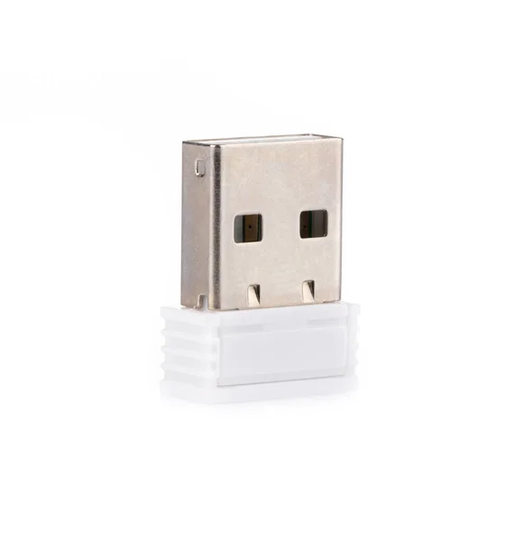 Міні USB-спалах ізольовано на білому тлі . — стокове фото