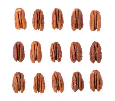 Beyaz arka planda izole edilmiş fındık