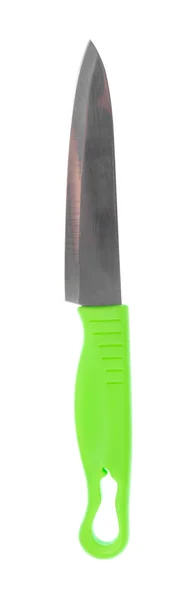 Green knife isolated on white background — Stock Photo, Image
