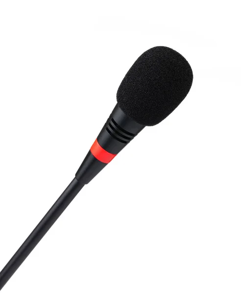 Desktop Microphone isolated on white background — Stockfoto