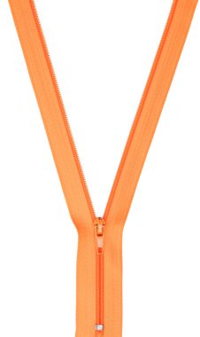 Beyaz arka plan üzerinde izole renkli fermuarlar