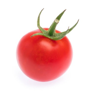 Beyaz arkaplanda izole edilmiş taze domates