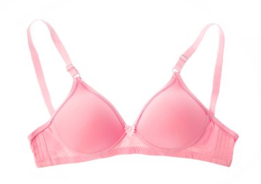 Beyaz arka planda izole edilmiş güzel seksi sutyen