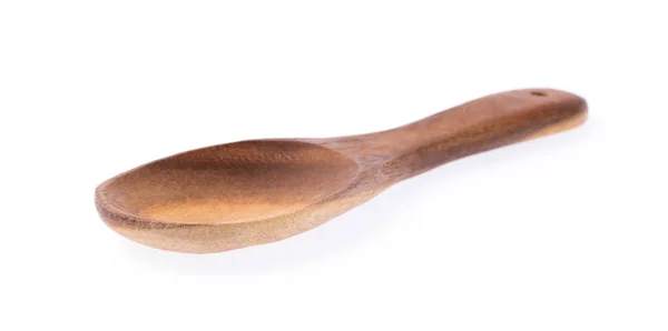 Wood Ladle Beyaz Bir Arkaplanda Izole Edildi — Stok fotoğraf