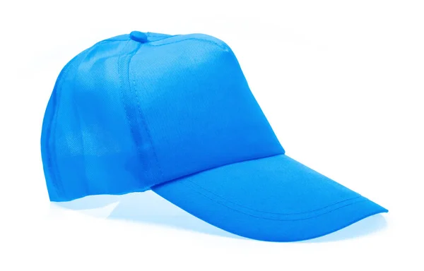 Modrá Čepice Izolované Bílém Pozadí — Stock fotografie