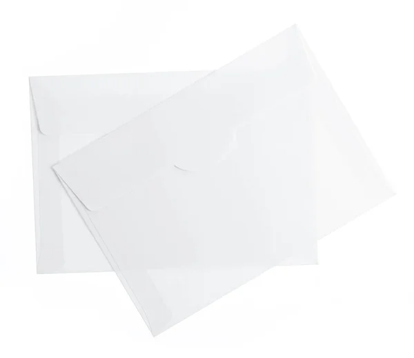 Envelope Isolado Sobre Fundo Branco — Fotografia de Stock