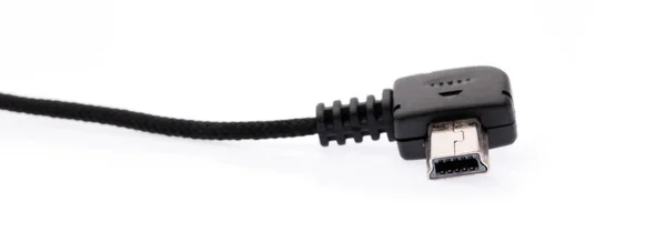 Adaptér Micro Jack Micro Usb Izolované Bílém Pozadí — Stock fotografie