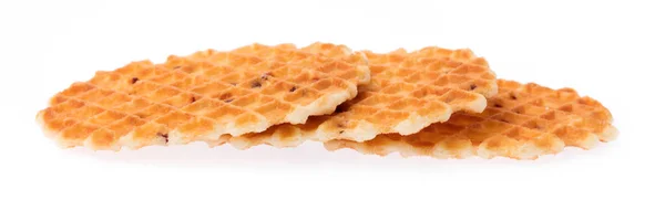 Wafel Geïsoleerd Witte Achtergrond — Stockfoto