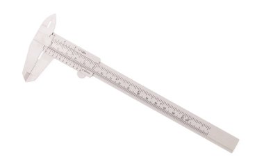 beyaz arkaplanda izole edilmiş kalibre aracı