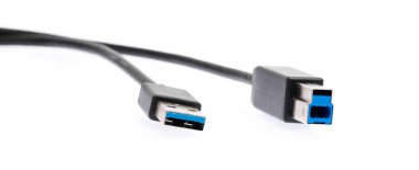 Genel Seri Otobüs (USB) 3.0 bağlantısı beyaz arkaplanda izole edildi