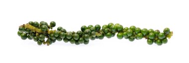 beyaz arkaplanda izole edilmiş taze biber