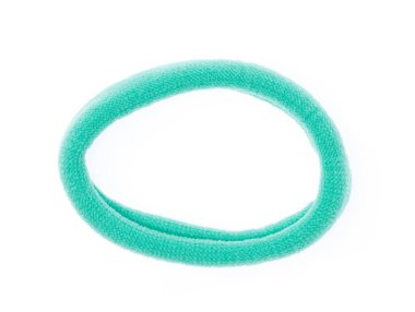 colorful fabric hair band isolated on white background