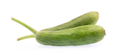 Beyaz arka plan üzerinde izole sebze iliği kabak