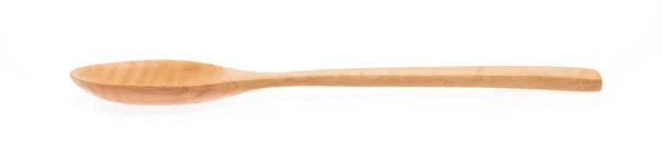 Wood Spoon Elszigetelt Fehér Background — Stock Fotó