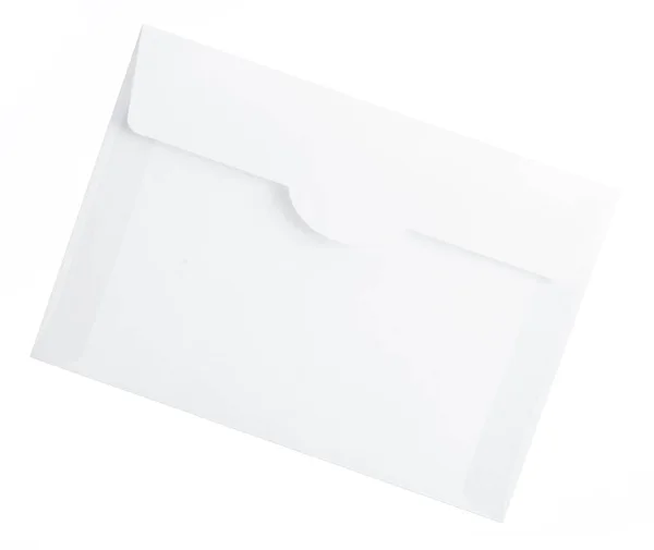Envelope Isolado Sobre Fundo Branco — Fotografia de Stock