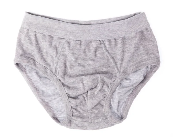 Grey Male Underpants Isolated White Background — Stock Photo, Image