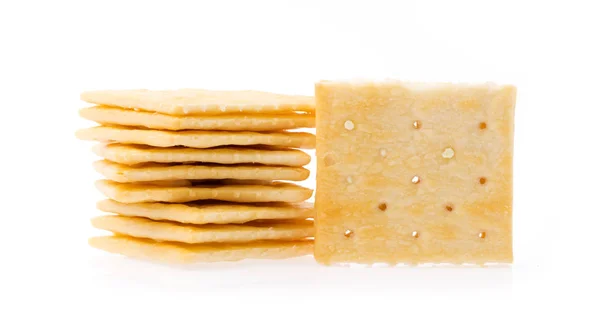 Chutné Sušenky Izolované Bílém Pozadí — Stock fotografie